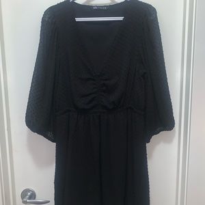 Zara Black Polka Dot Dress